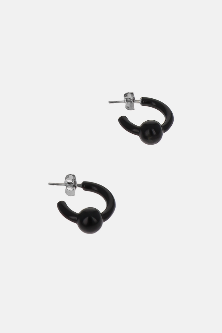 Boucles d'oreilles Sam noir