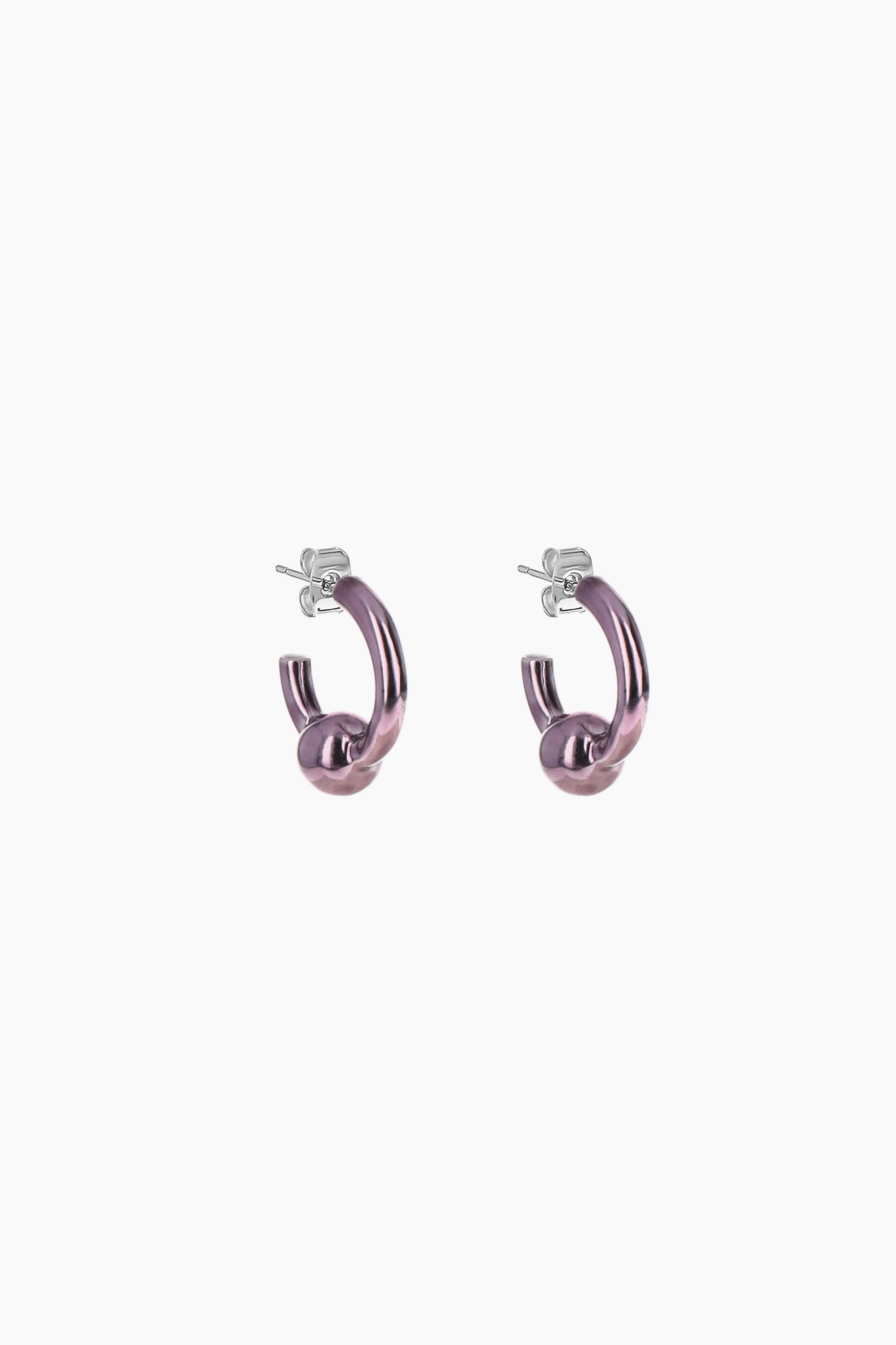 Boucles d’oreilles Sam violet 