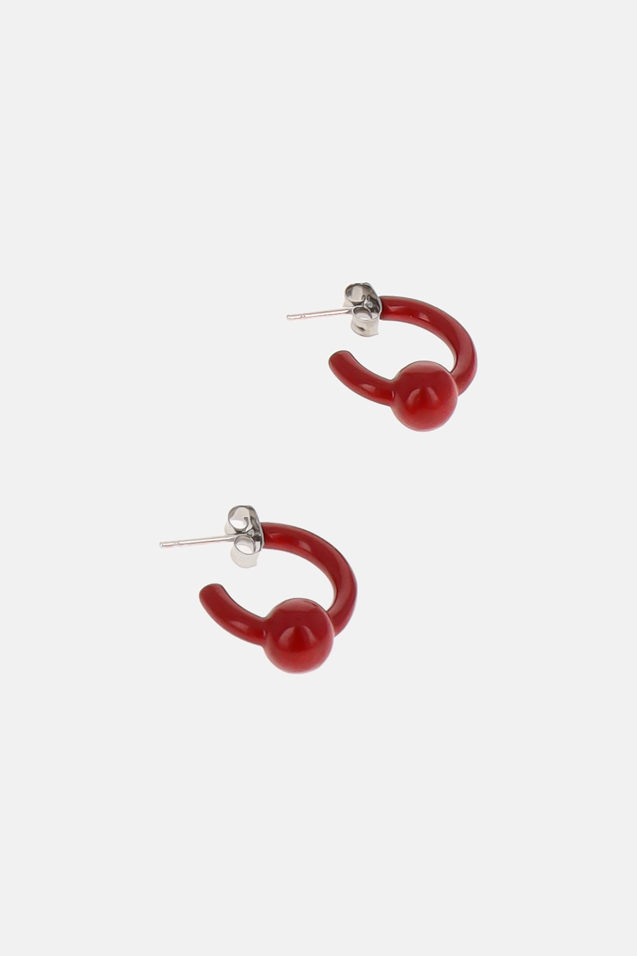 Boucles d'oreilles Sam rouge