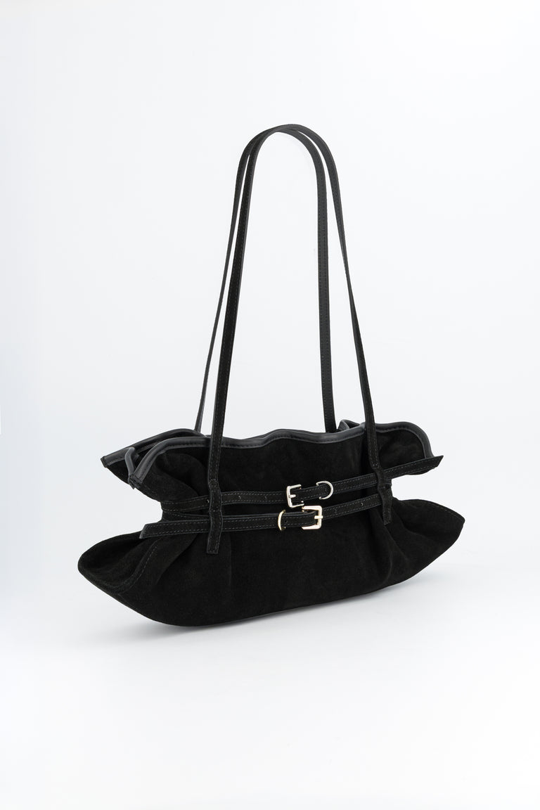 Sidney black suede bag