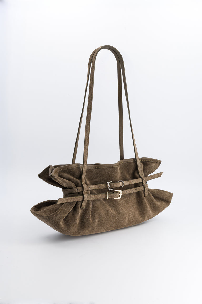 Sidney clay suede bag