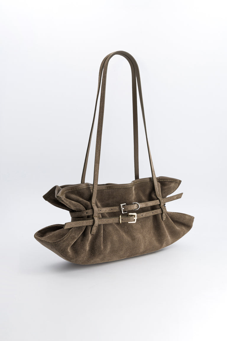 Sidney clay suede bag