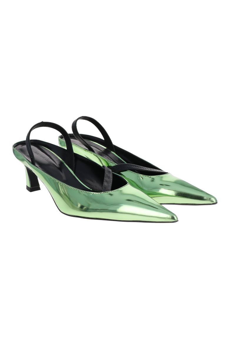 Sofia green Slingbacks