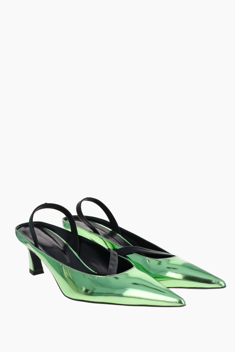 Sofia green Slingbacks