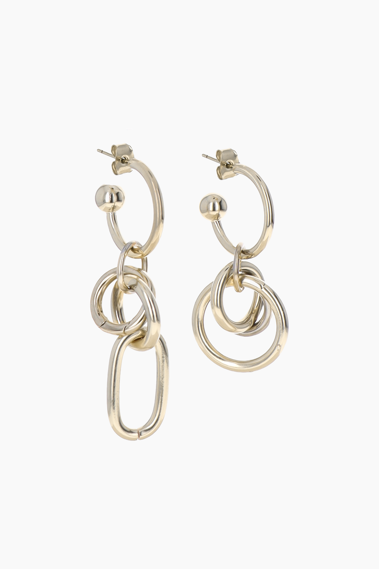 Troy large gold earrings