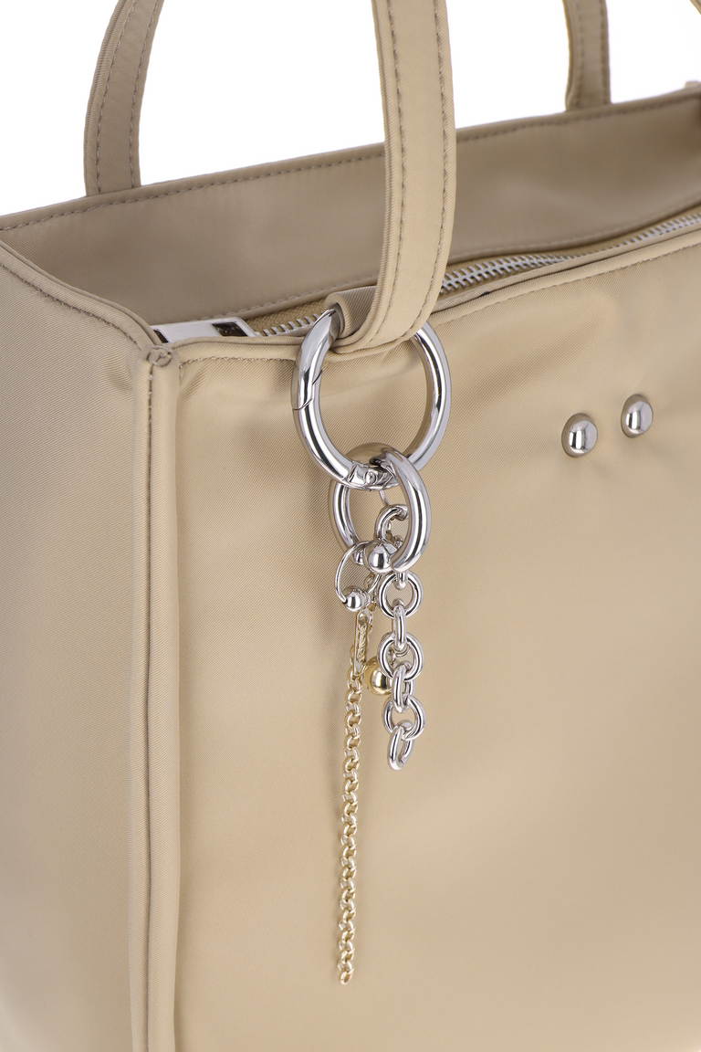 Uma Beige Nylon Bag + Lewis keychain