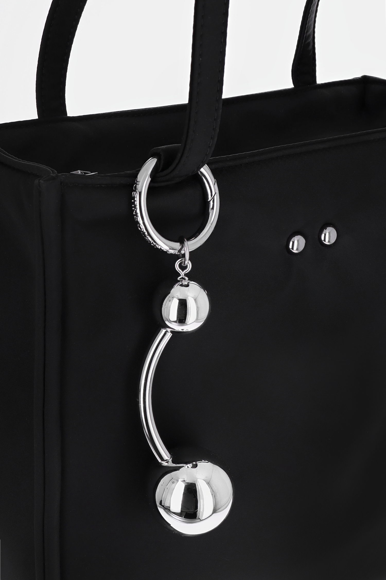 Uma Black Nylon Bag + Connie keychain