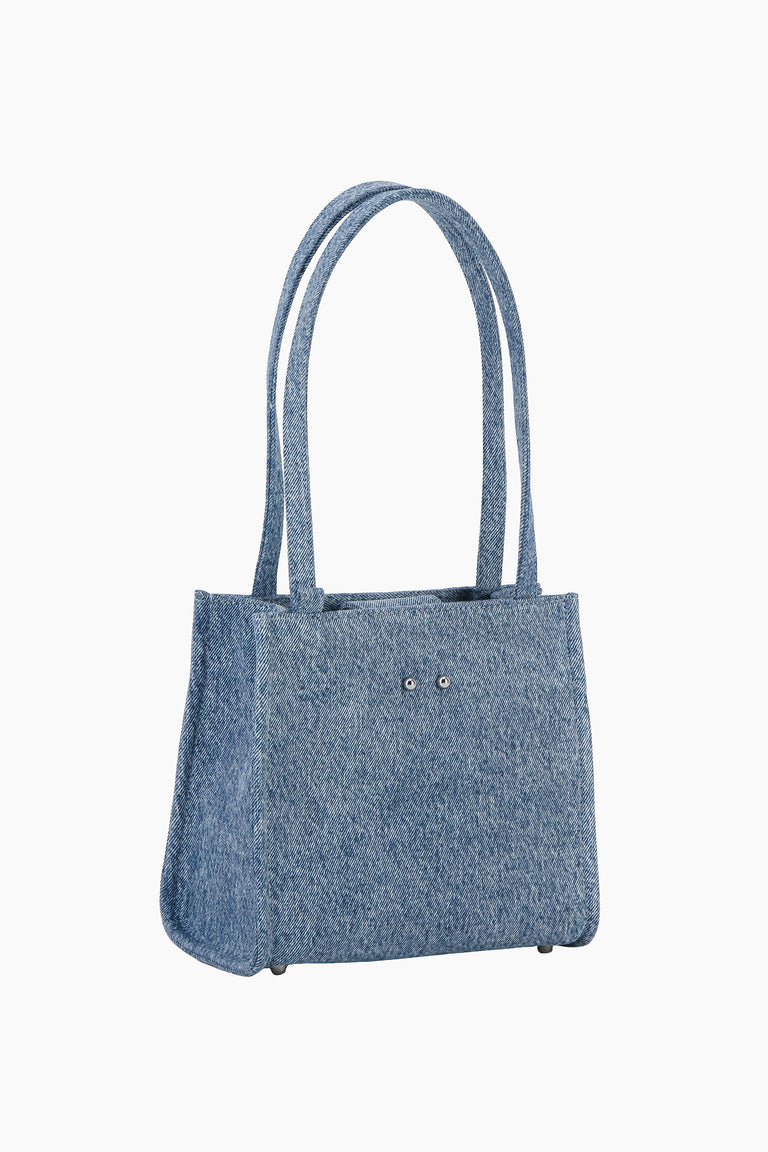 Uma small denim blue bag