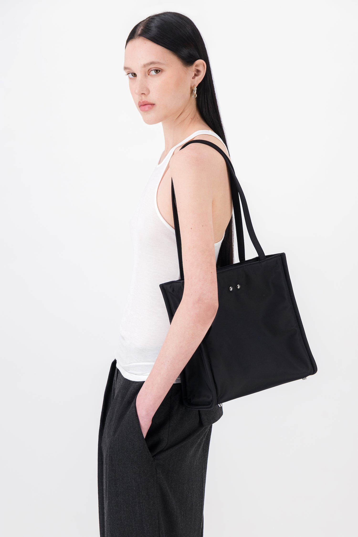 Uma Black Nylon Bag