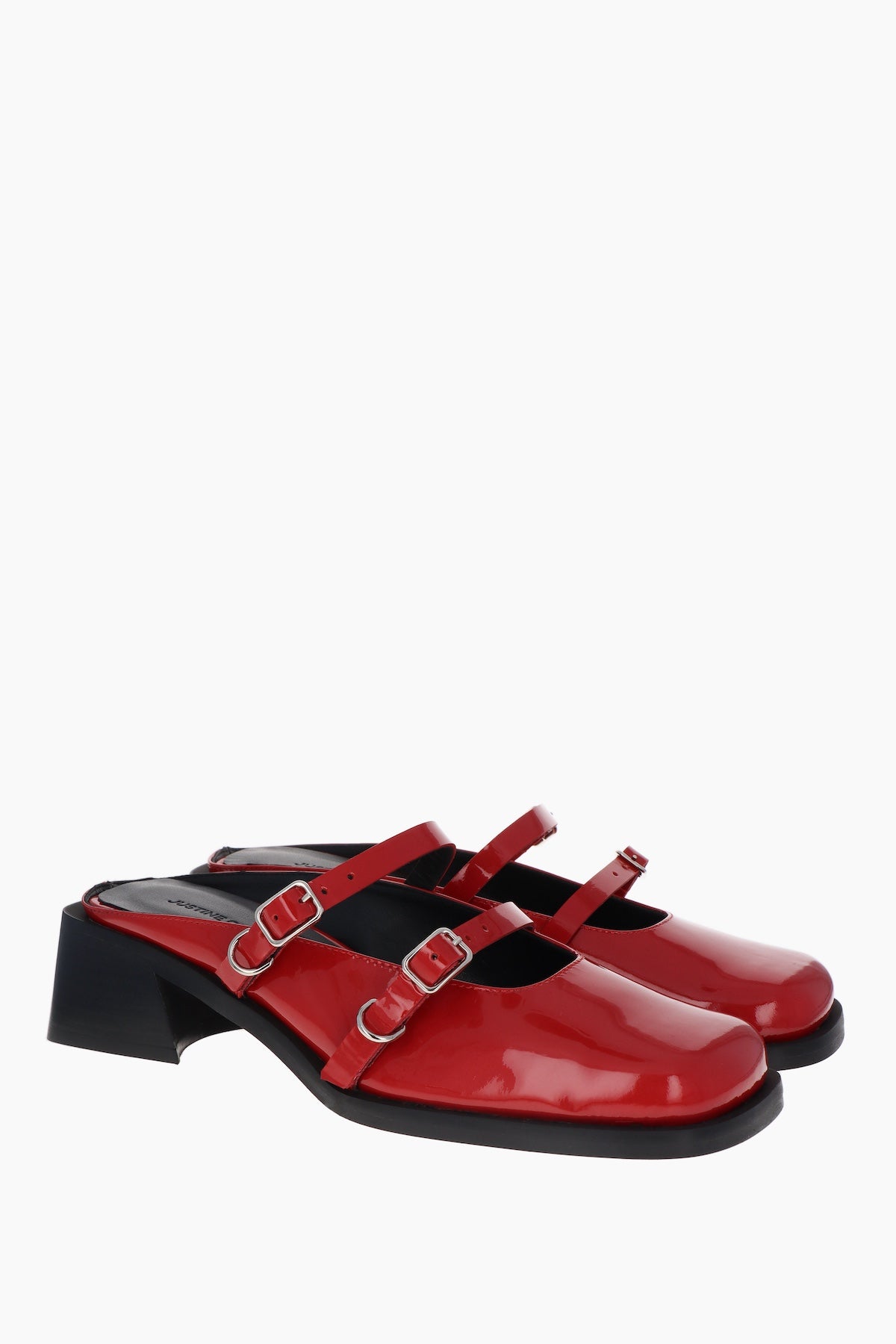 Andie red lipstick mules