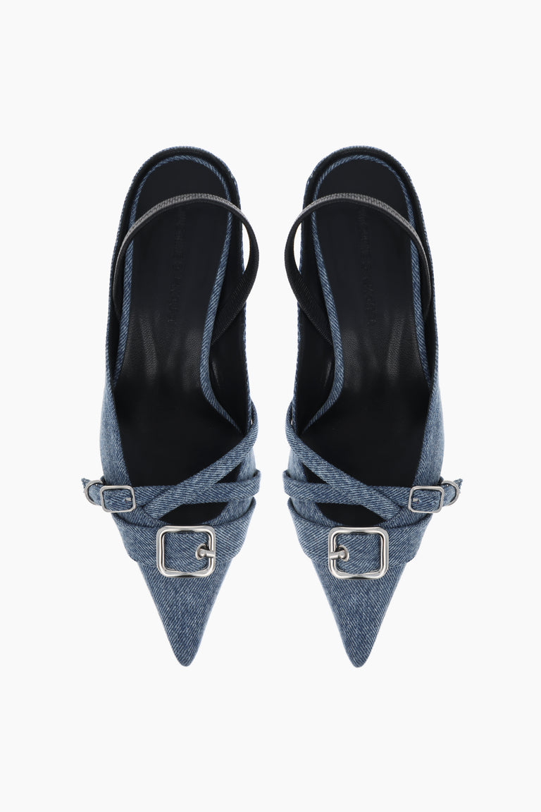 Joan denim blue slingbacks