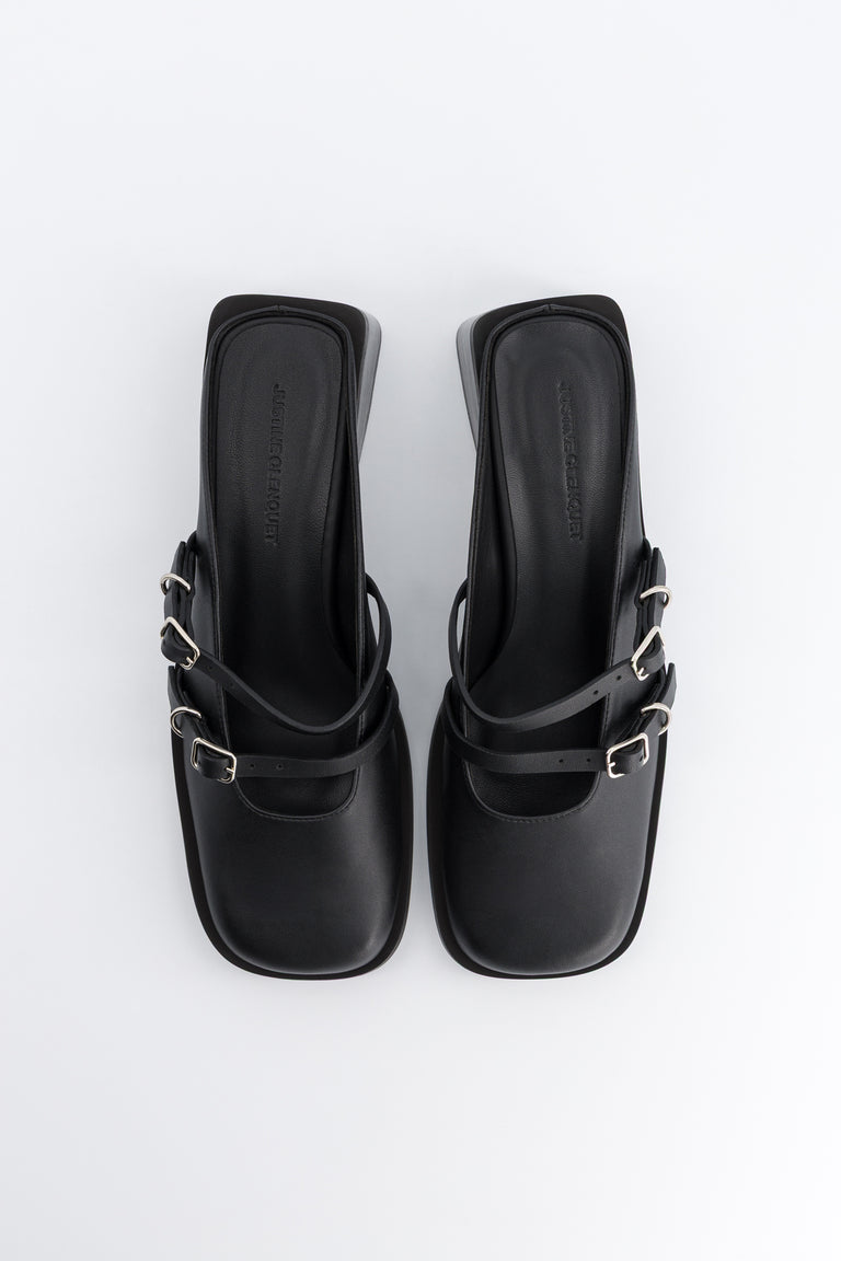 Andie black mules