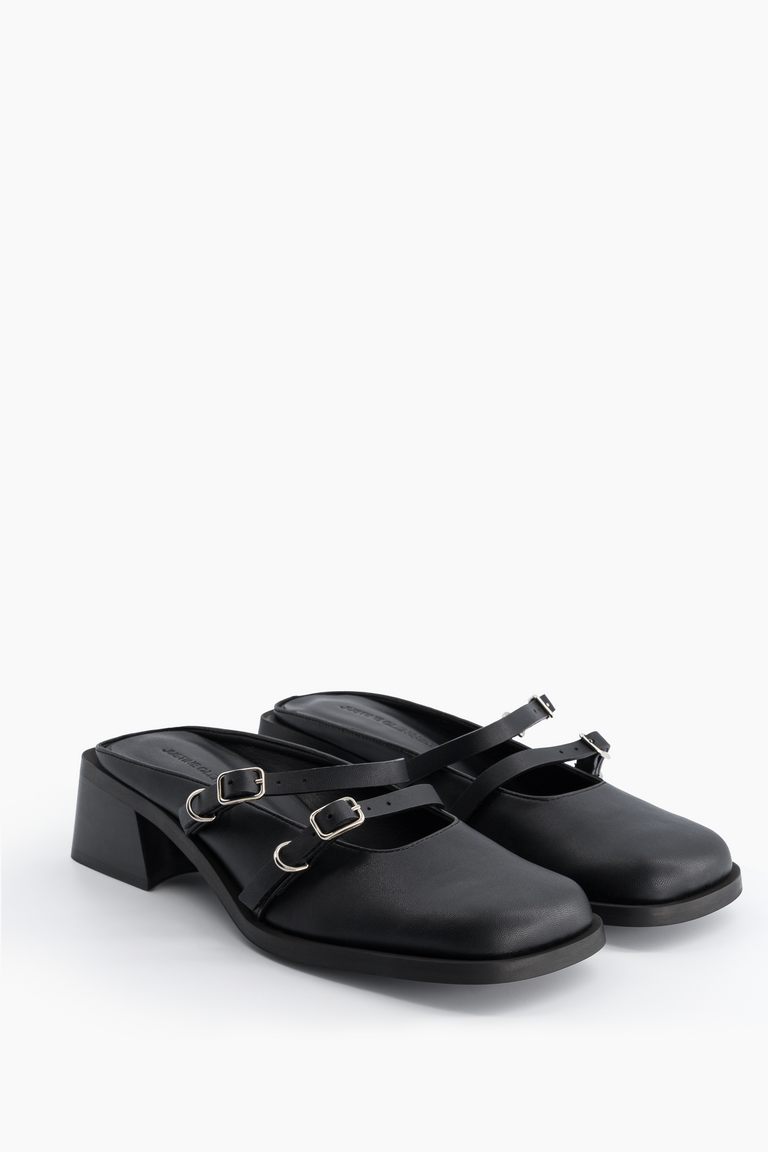 Andie black mules