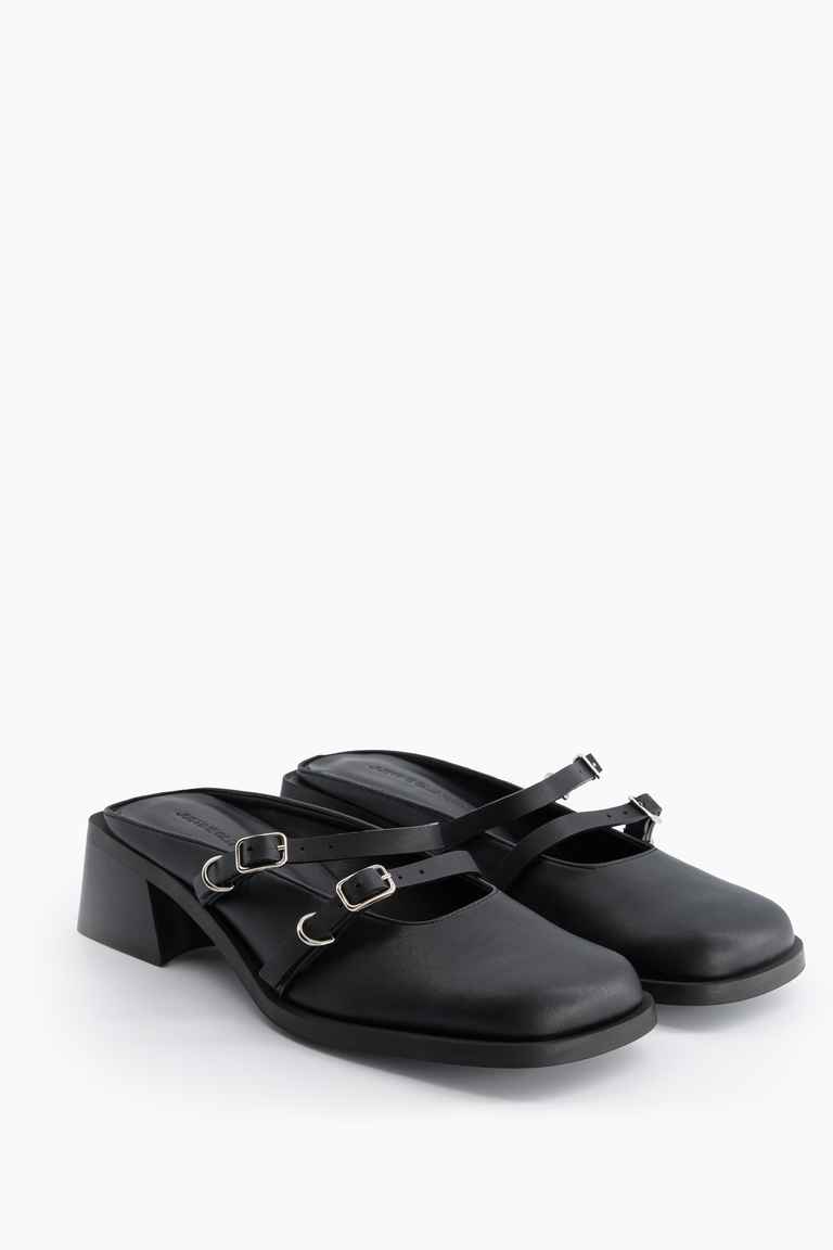 Andie black mules
