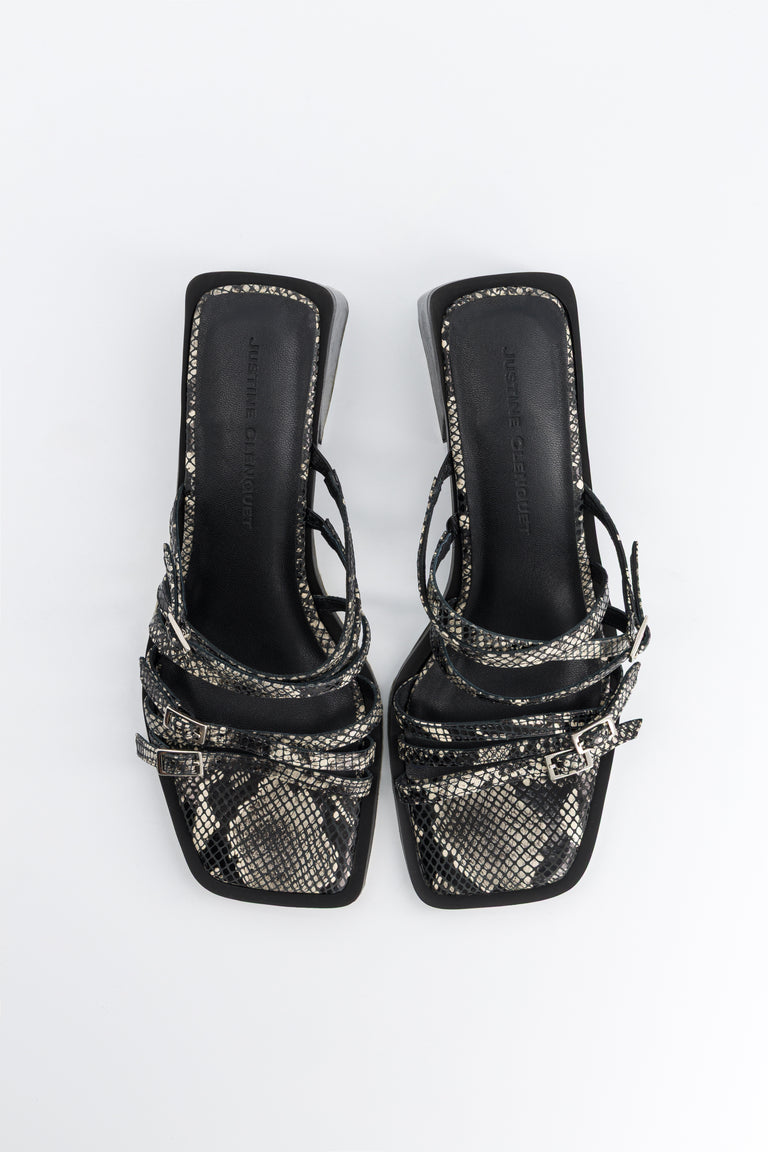 Andie python sandals