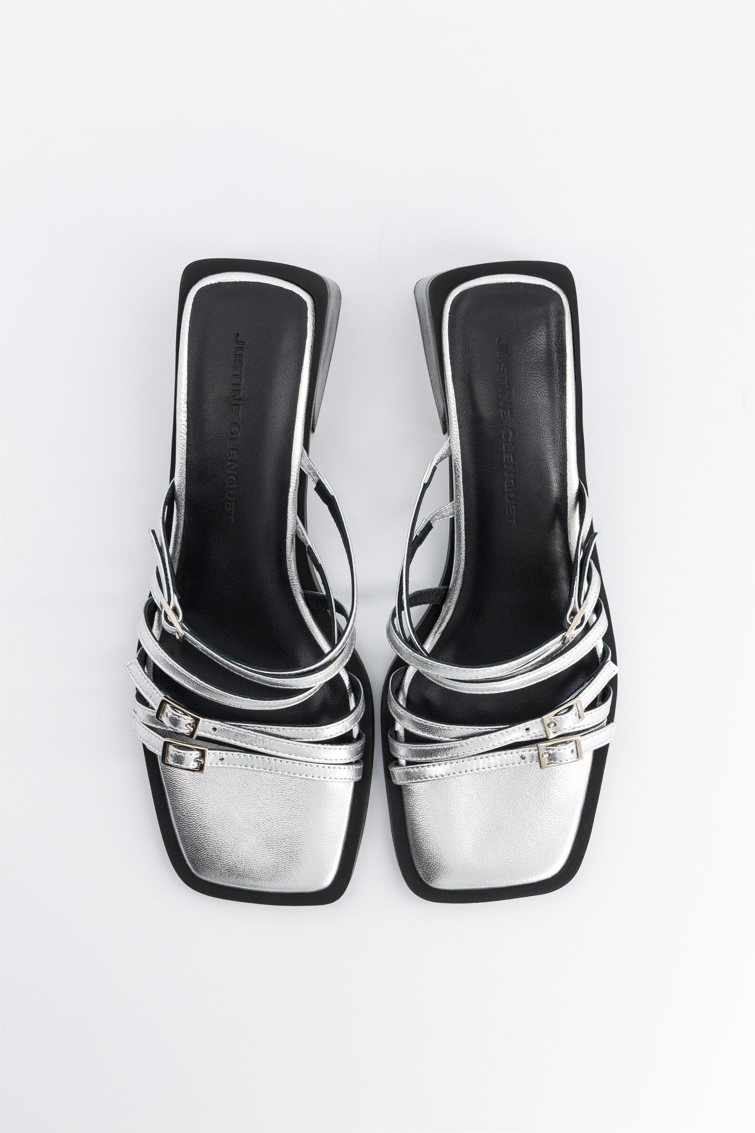 Justine Clenquet - Andie silver sandals